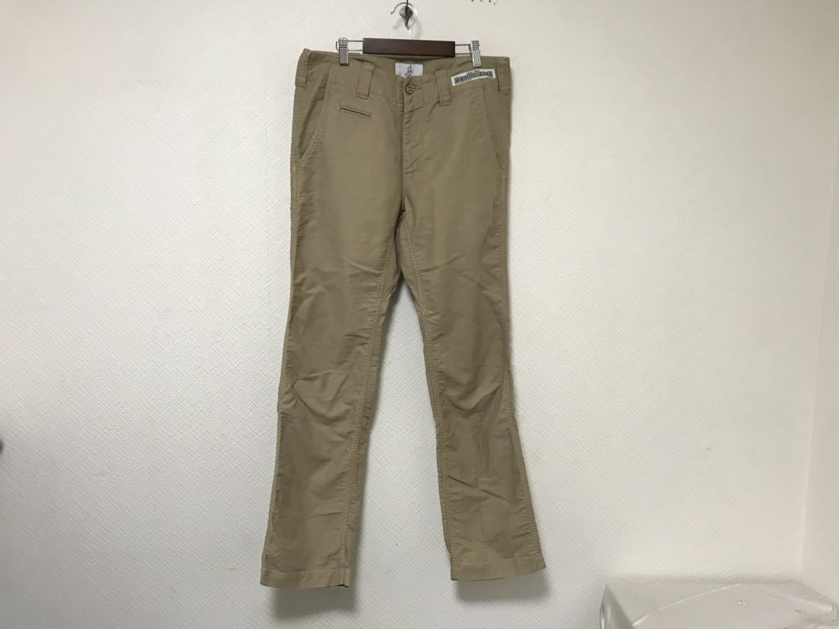 本物ユニバーサルプロダクツUNIVERSAL PRODUCTSコットンワークチノパンツミリタリーアメカジサーフビジネススーツメンズベージュ日本製M拍卖