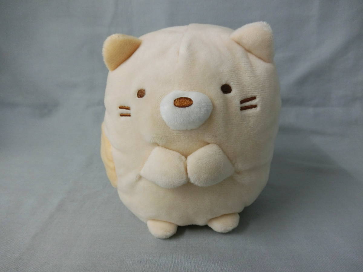 【値下げ】① すみっコぐらし のんびりまねっコ ねこ 高さ12cm ベージュ 3歳以上対象 単四電池三本使用 自動音声反復装置内蔵拍卖