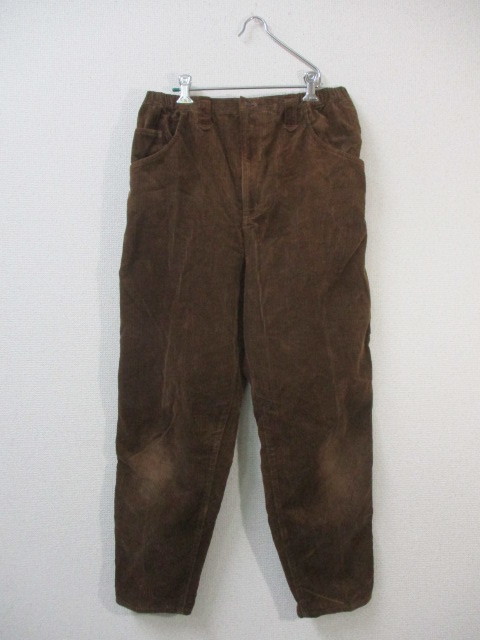 ★最終値下げ★ワコール PLUS COTON マタニティ コーデュロイパンツ M~L 腹囲78cm~110cm ブラウン 日本製 拍卖