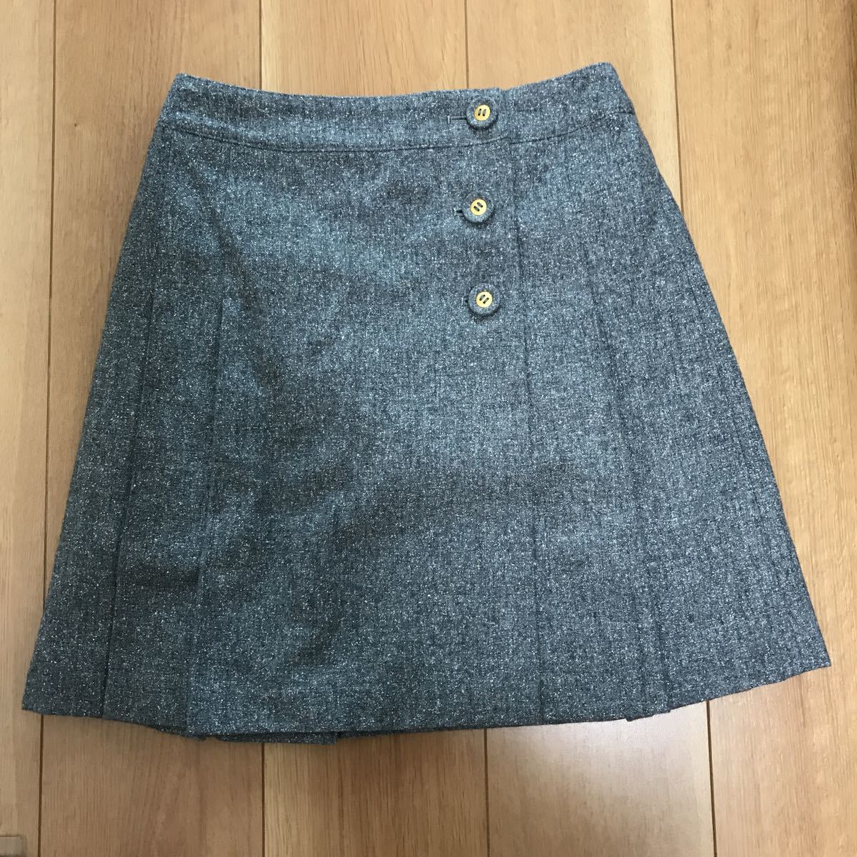 【中古】KUMIKYOKU 組曲 巻きスカート SIZE S2拍卖