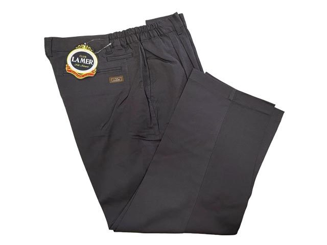 【送料無料】40627-1-b860■ウエスト66-68cm 股下72cm■チノパンツ■CLUB LAMER/クラブ・ラメール 脇シャーリング ストレッチ拍卖