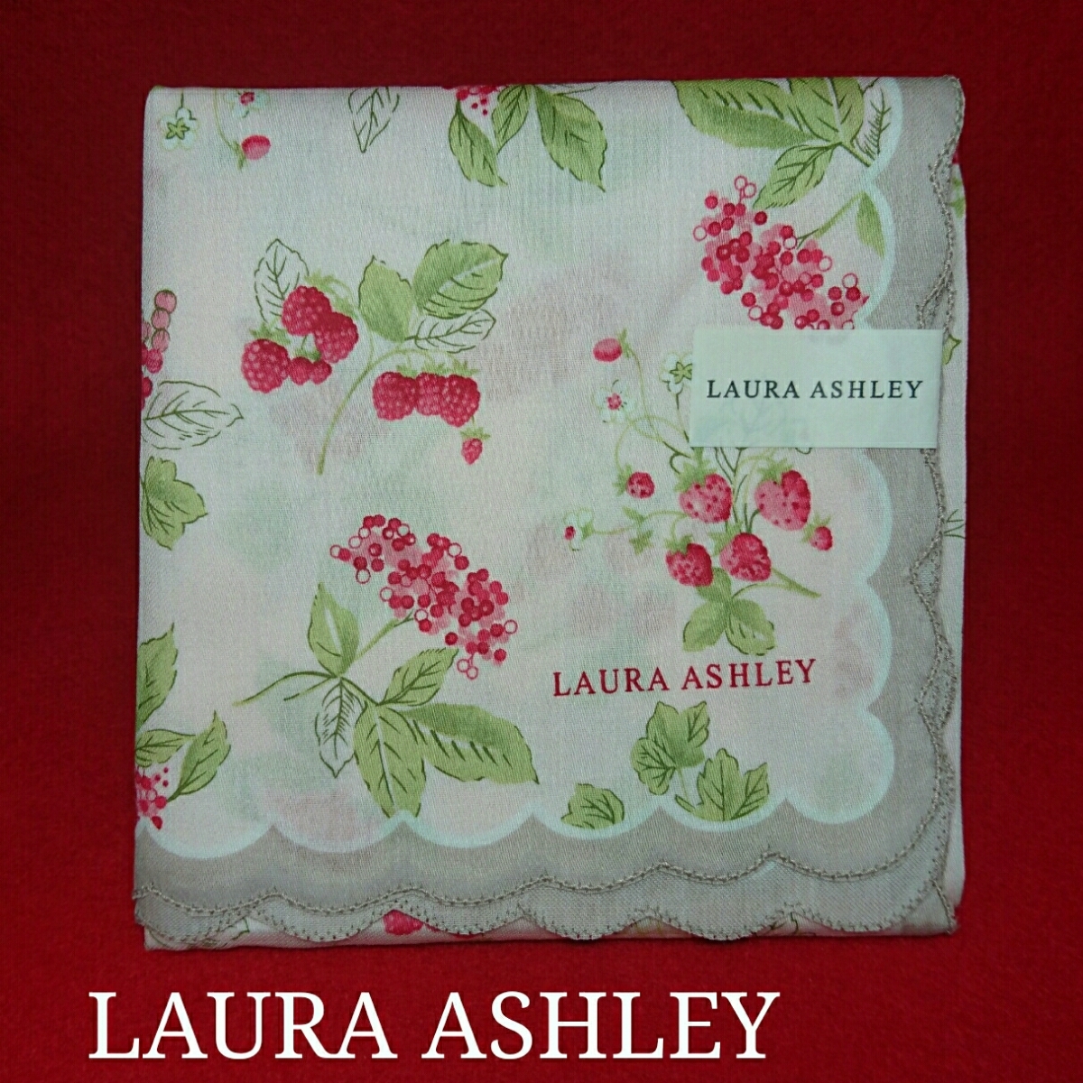 【未使用新品】 LAURA ASHLEY ローラアシュレイ 大判 ハンカチ 46 8206拍卖