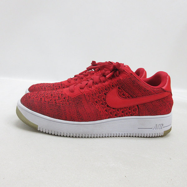 y■【28.5cm】ナイキ/NIKEエアフォース Air Force 1 ウルトラ フライニット スニーカー■赤MENS/33【中古】拍卖