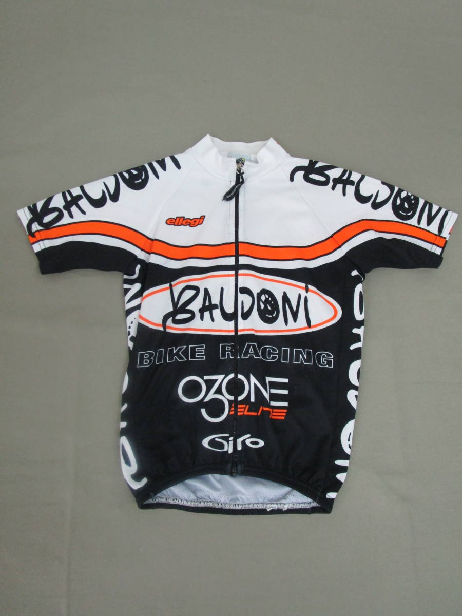 W.23G13 CIJ ★送料230円定額☆ サイクリングジャージ ELITE エリート Sサイズ相当 ブラック&ホワイトカラー USED ☆拍卖