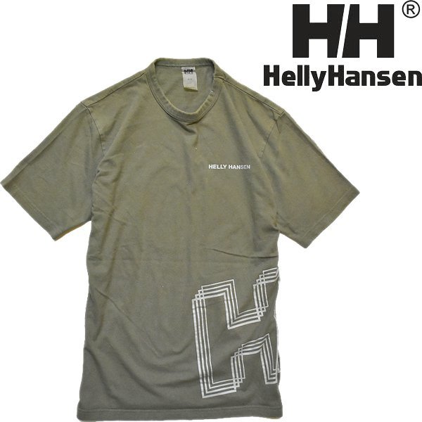 1点物◆ヘリーハンセンHHプリントTシャツ古着メンズMレディースOKアウトドアブランド90sストリート/スポーツ中古くすみカラー/レトロ559158拍卖