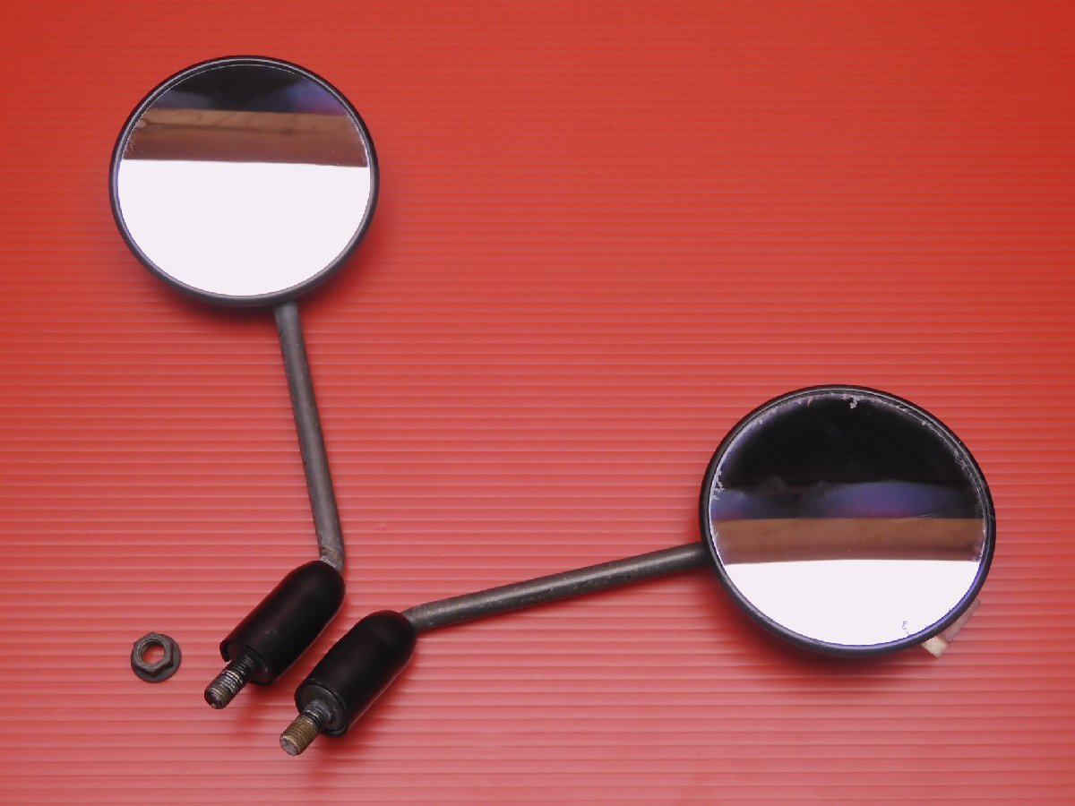 60【評価A】 DF200E SH42A 実動 走行距離19,563km 純正 丸型 丸目 ラウンド ミラー 左右 セット 001201 H55拍卖