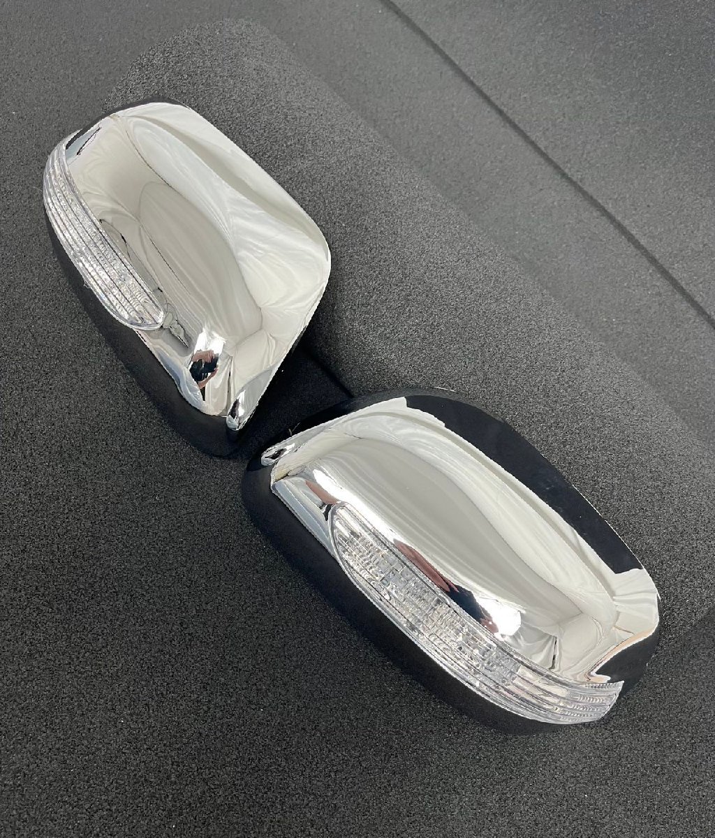 鏡面仕上げ♪ メッキ LED ドアミラー カバー プリウス NHW20 S G ツーリングセレクション プレミアム スタンダードパッケージ ガーニッシュ拍卖