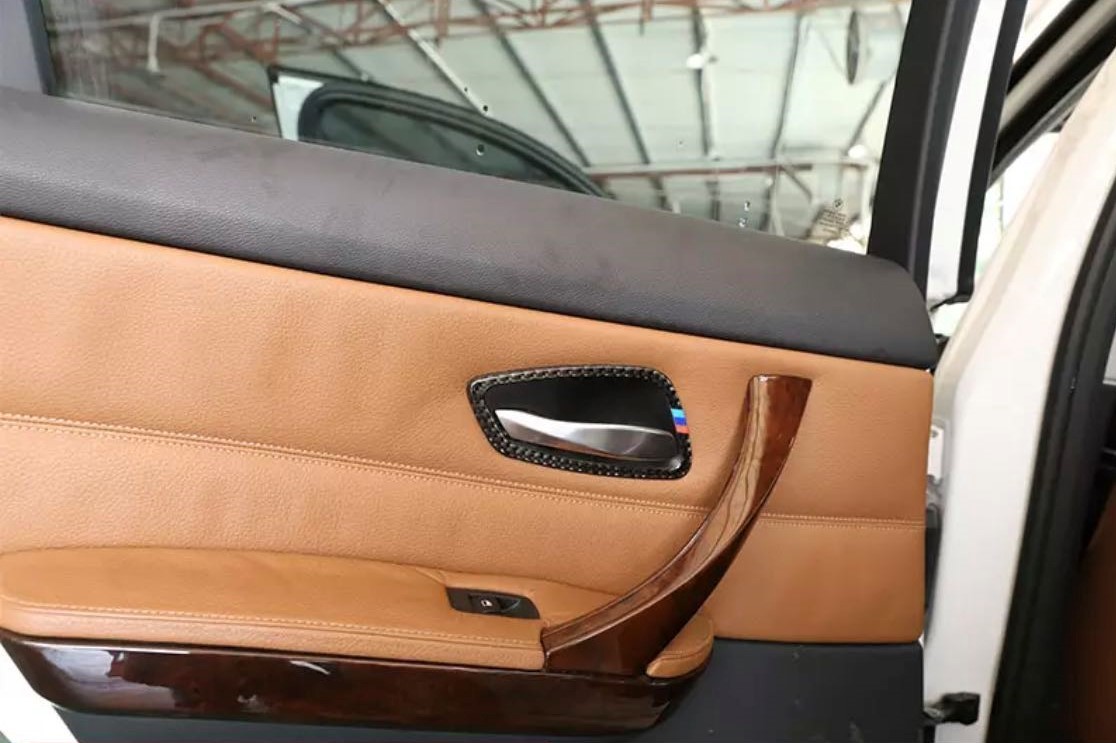 BMW カーボン ルック インナードアハンドル フレーム カバー E92 E93 M3 318ci 320i 325i 330ci 335i 335ci クーペ カブリオレ Mライン拍卖