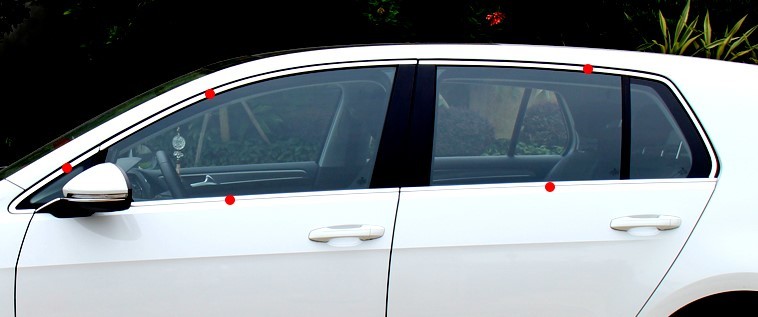 圧倒的存在感♪ ステンレス ウインドウ モール ゴルフ 7 ゴルフ VII ゴルフ GTE ゴルフ GTI ゴルフR TSI ガーニッシュ拍卖