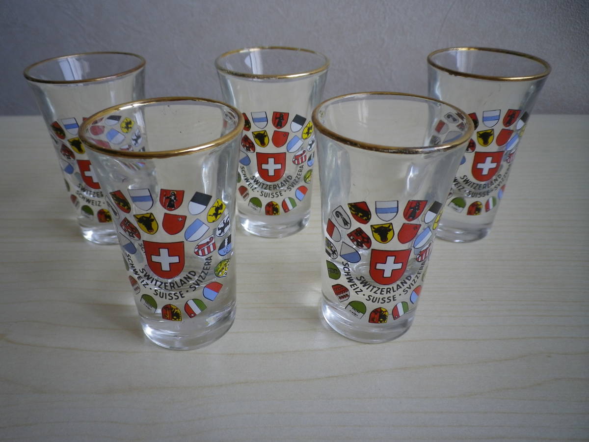 ☆★『ショットグラス 5ヶ / SWITZERLAND』★☆拍卖