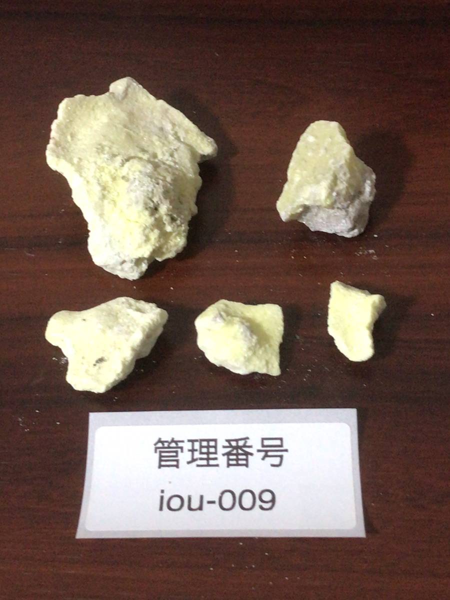 片山地獄で採取した天然 自然 硫黄 単体 鉱物 鉱石 黄色 雲母 iou-009拍卖