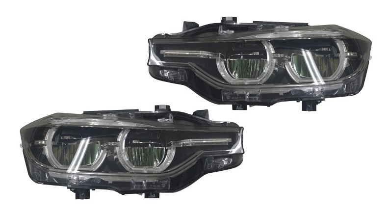 正規純正OEM BMW LED ヘッドライト 左右 SET 3シリーズ F30 F31 LCI 318i 320d 320i 330i 330e 340i 63117419631 63117419632拍卖