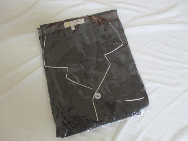 未使用 男性タイシルクパジャマ 緑 M 身長160-165cm相当拍卖