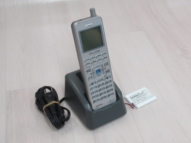 ▲ΩYI 471 o 保証有 16年製 IWATSU 岩通 MUJO6 デジタルコードレス DC-PS10(S) 電池付 初期化済 ver.6.00 綺麗拍卖