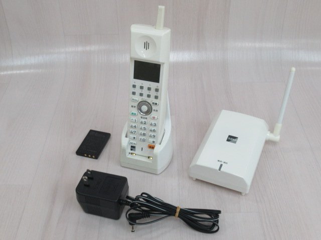 ΩZV3 554 o 保証有 SAXA WS805(W) サクサ PLATIA II コードレス電話機 電池付・祝10000!取引突破!!拍卖