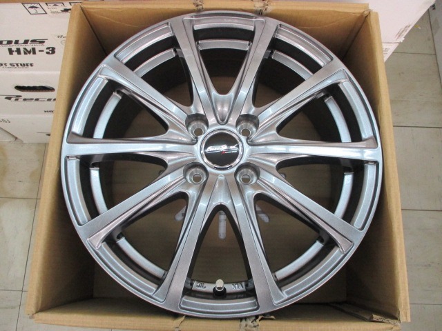 【展示未使用品4枚セット】マルカ ユーロスピードV25 16インチ6.0J+43 4穴100 アクア、ノート、ヤリス他拍卖