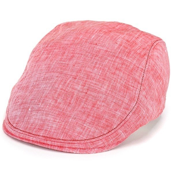 ◎ボルサリーノ リネン シャンブレー ハンチング 麻 BS663 ピンク 54~58cm S 帽子 サイズ調整 実寸M拍卖