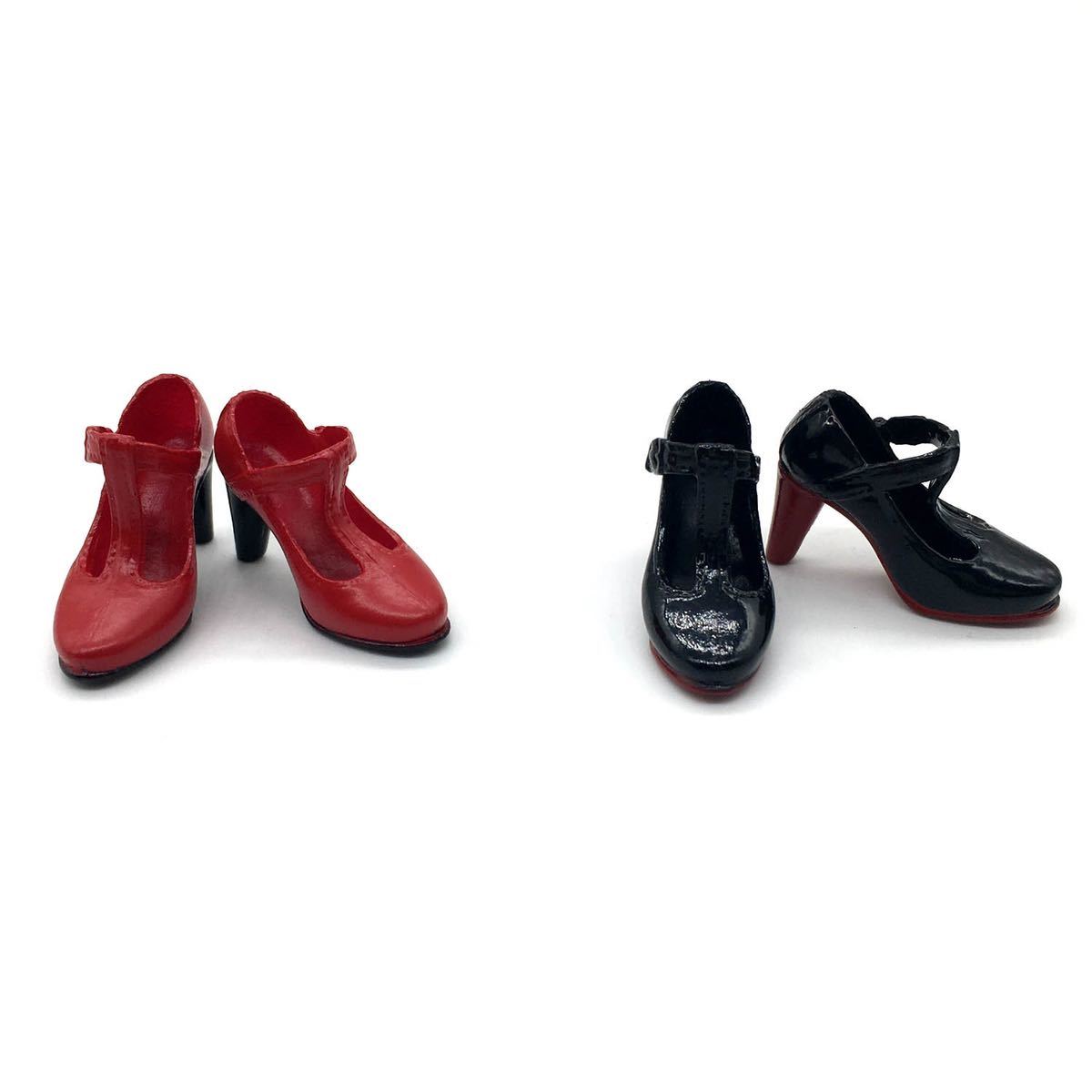 C33 1/6スケール ハイヒール 靴単品 女性素体専用 Phicen TBLeague JIAOU DOLL 女性素体対応 空洞タイプ ハイヒール 2点セットC33拍卖
