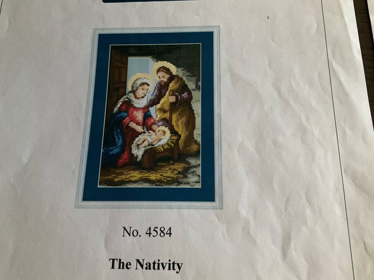 クロスステッチ ニードルポイント プチポアン刺繍 クロスステッチ チャート マリア様 キリスト 教会 DMC 十字架 図案 DMC 送料185円拍卖