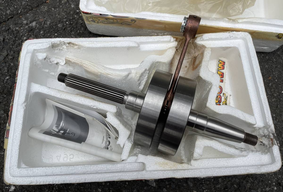 マロッシ製MHRレーシングクランクシャフトです!ランナーFXR125/180・ドラッグスター等2サイクルモデル用拍卖