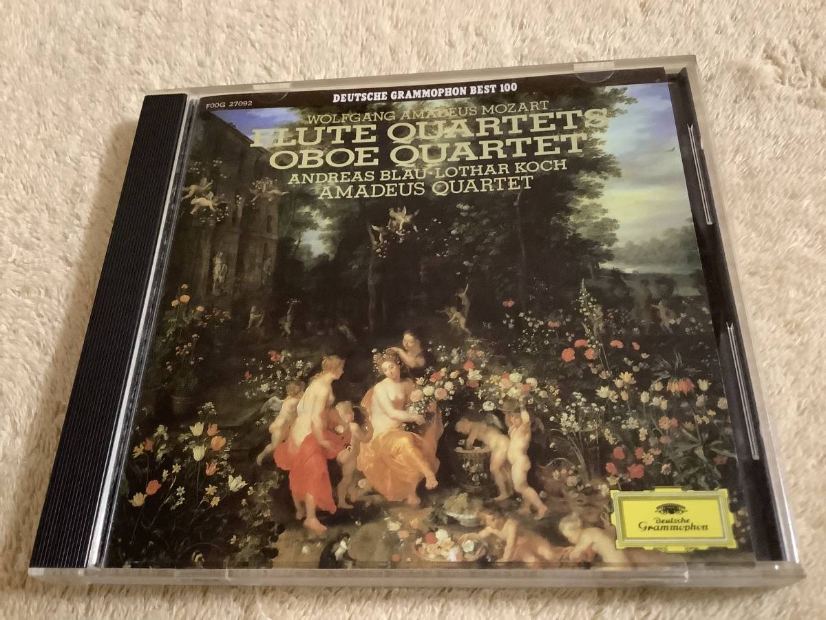 a モーツァルト:フルート四重奏曲 / オーボエ四重奏曲 ブラウ / コッホ アマデウス弦楽四重奏団員 F00G 27092拍卖