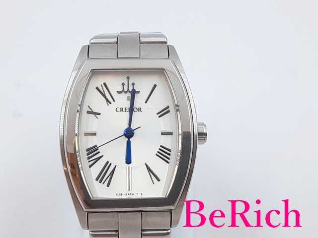 セイコー SEIKO クレドール アクア レディース 腕時計 4J81-0AE0 ホワイト シルバー 文字盤 SS CREDOR 【中古】 bt2838拍卖