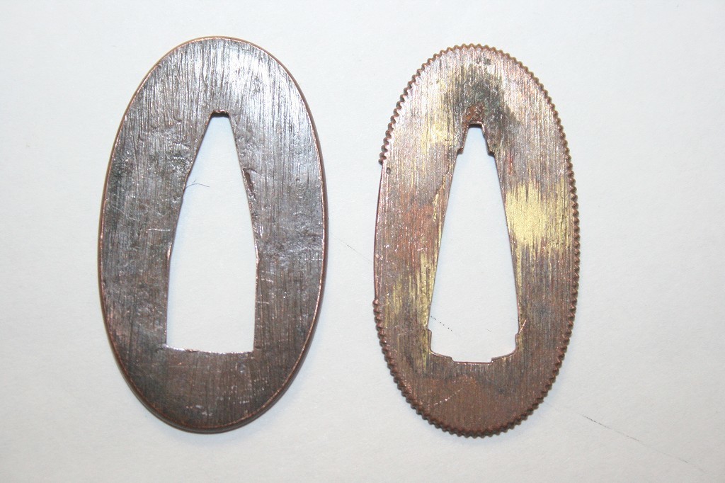 時代物銅地切羽シリーズA⑨ 2枚一組拍卖