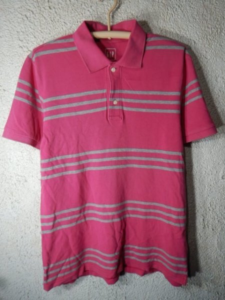 to6638 GAP ギャップ 半袖 ボーダー デザイン ポロシャツ 人気 送料格安拍卖