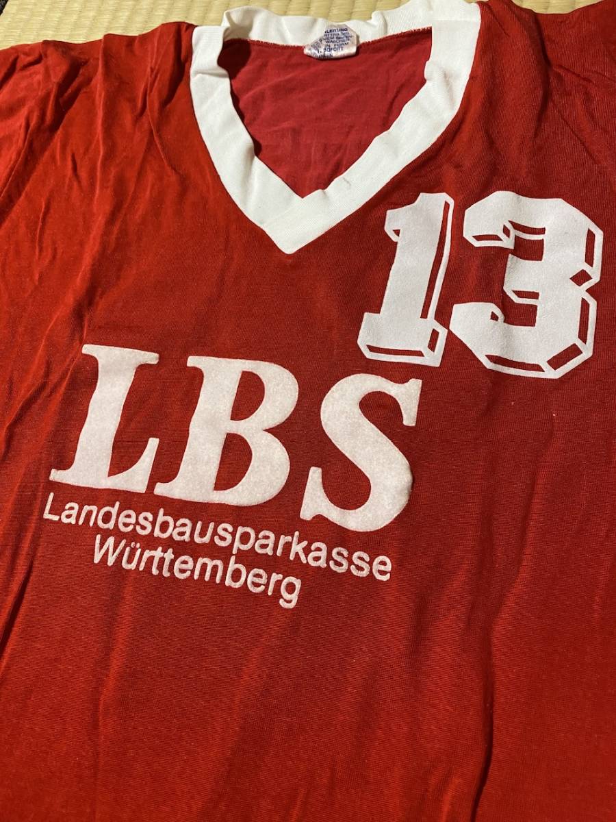 即決 希少 デビットベッカム 着 似タイプ サッカー ユニフォーム Vネック Tシャツ 伸縮性あり 美品 良好品拍卖