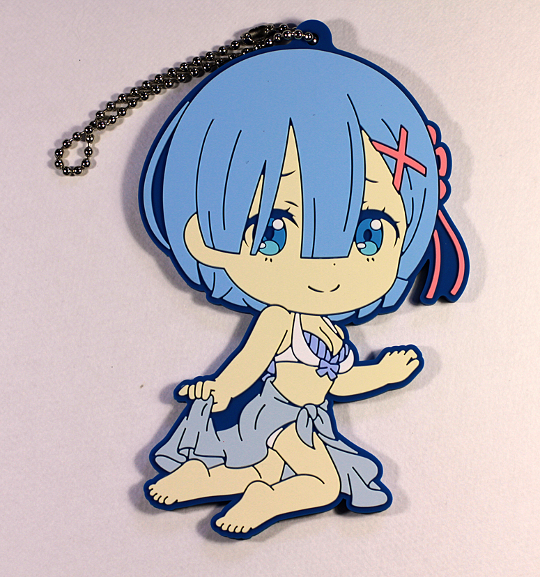 Reゼロから始める異世界生活 レム きゅんきゃら ビッグラバーキーホルダーUSED拍卖