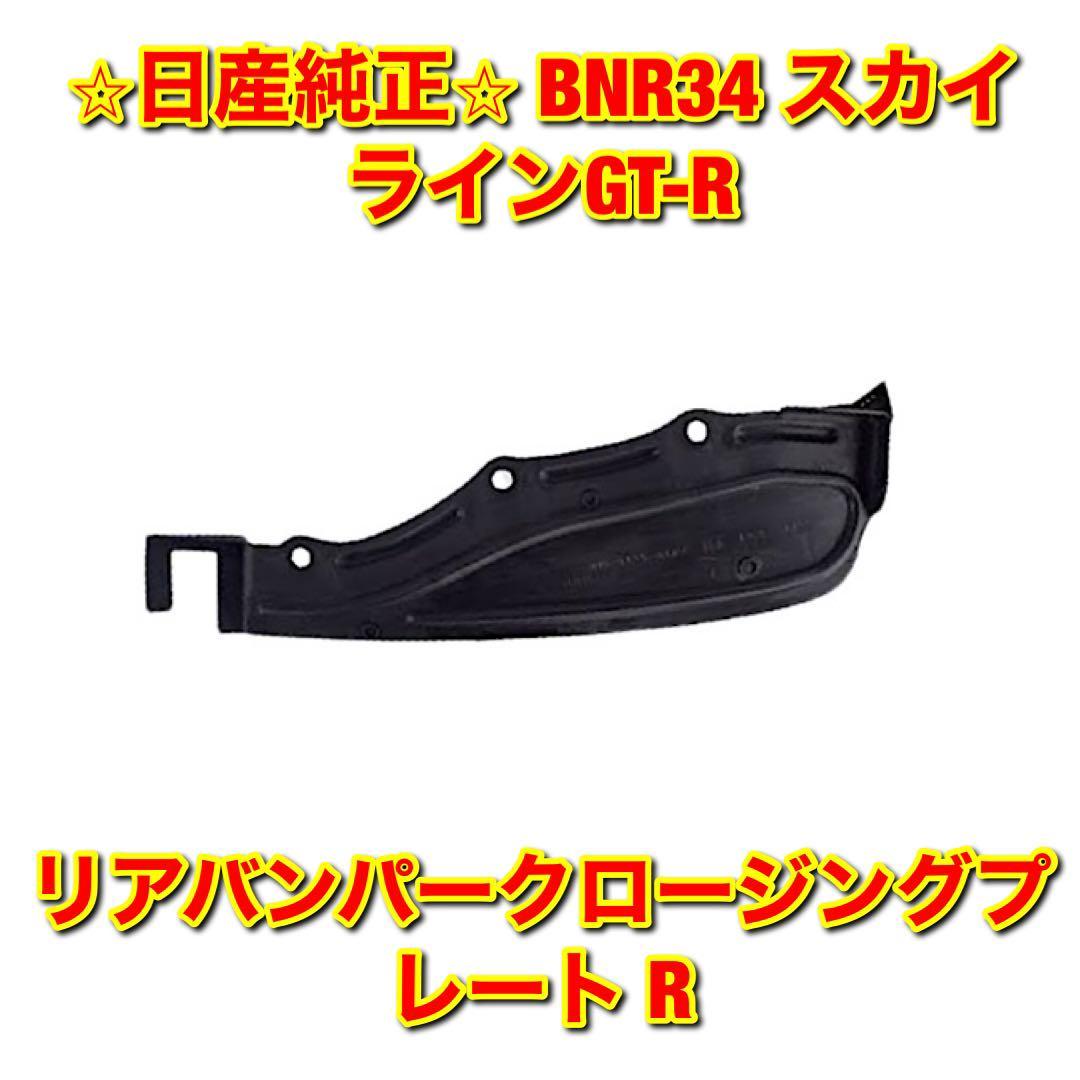 【新品未使用】日産 スカイラインGT-R BNR34 リアバンパークロージングプレート マッドフラップ 泥除け 右側 R NISSAN 日産純正品 送料無料拍卖