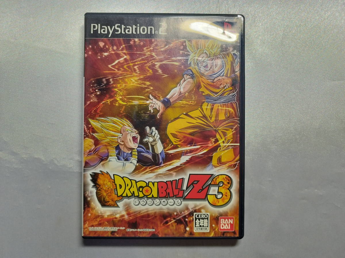 中古品/欠品有り PS2ソフト ドラゴンボールZ3 説明書欠品拍卖