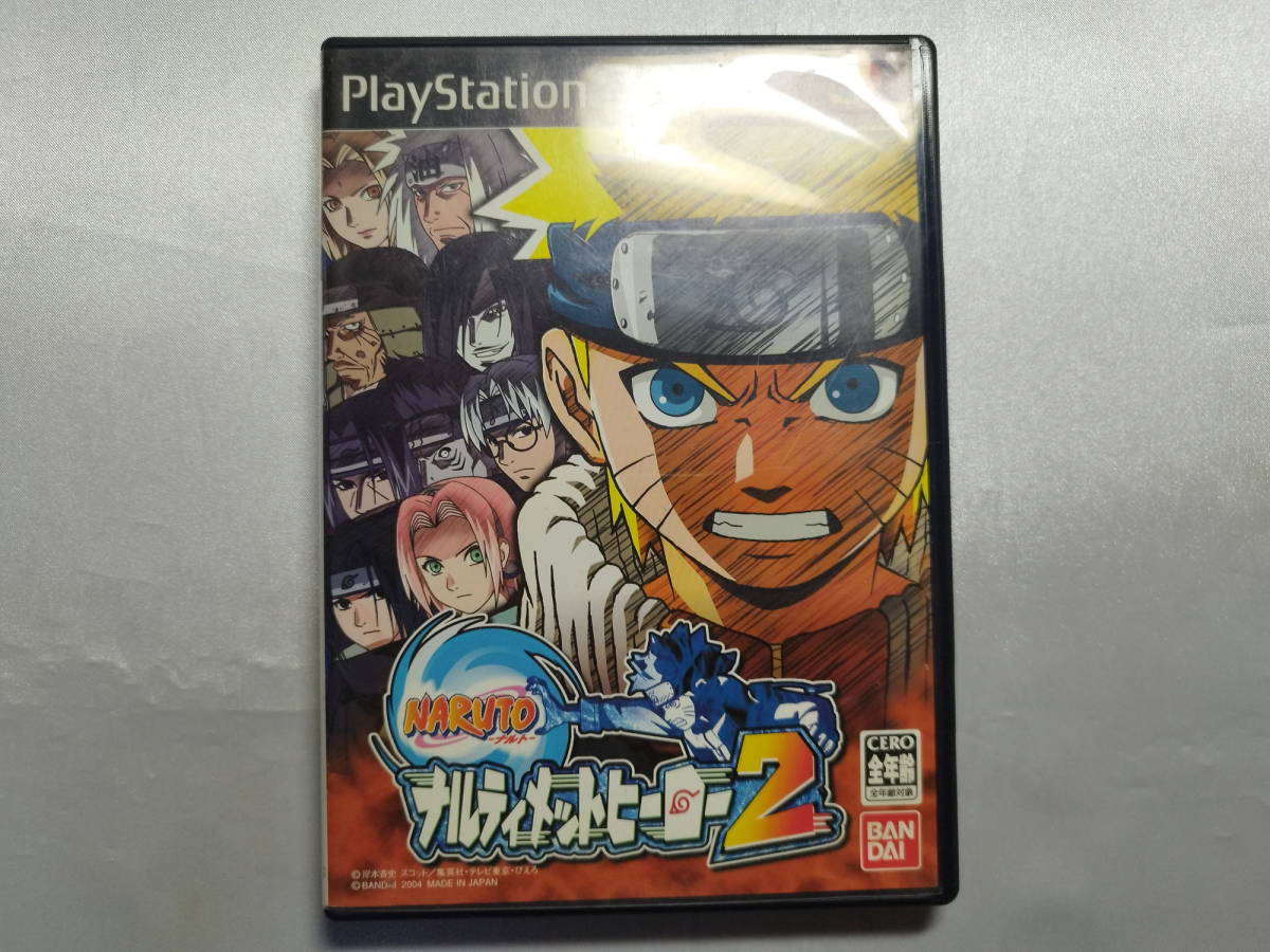 中古品/欠品有り PS2ソフト NARUTO ナルティメットヒーロー2 説明書欠品拍卖