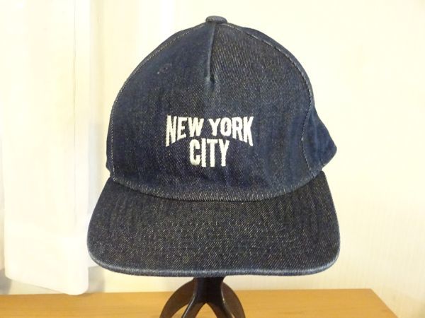 (G.U.)ジーユー スタイルハット ジーンズ柄 男女兼用 サイズ56cm〜59cm キャップ 帽子 NEW YORK CITY拍卖