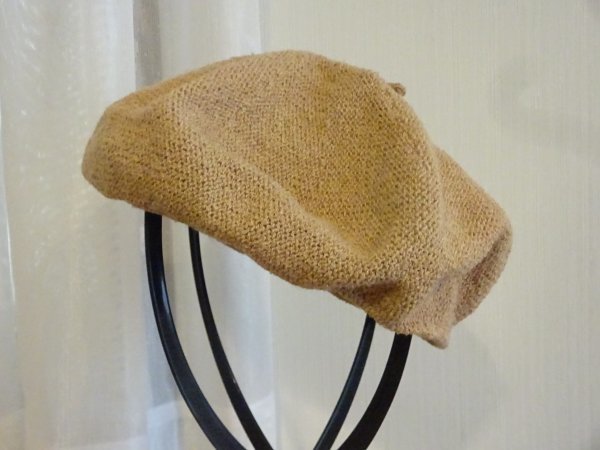 ・全日本帽子協会・レディース・ガールズ ベージュ色 ベレー帽 サイズ57・5cm キャップ 帽子拍卖