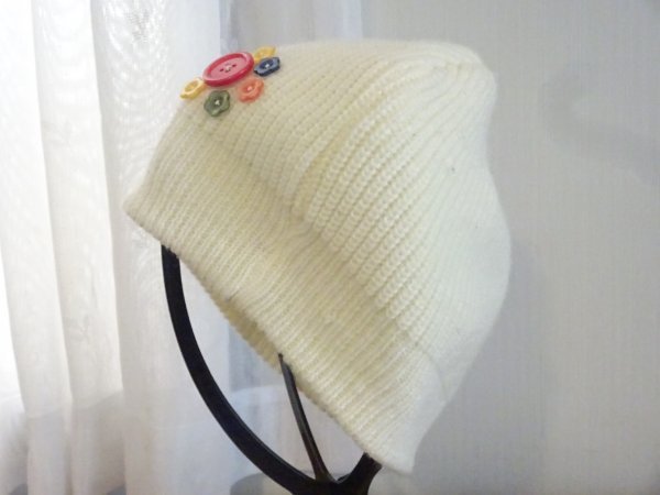 ÷VINTAGE WORKS DENIM÷レディース・ガールズ 編み込みハット ホワイト サイズ56cm〜58cm キャップ 帽子拍卖