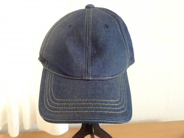 ∝ ユニー∝男女兼用・キッズ帽子 ジーンズ柄 アウトドアキャップ サイズ52cm〜56cm キャップ 帽子 紺色帽子拍卖