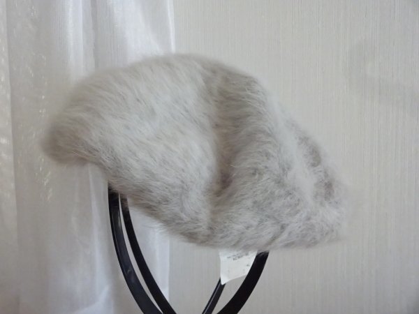 ∝LOWRYS FARM∝レディース・婦人用 灰色帽子 ベレー帽 サイズ56cm〜59cm キャップ 帽子 タグ付拍卖
