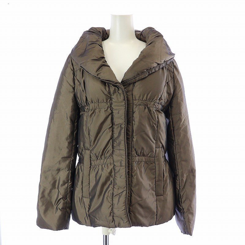 エムプルミエ M-Premier ダウンジャケット ショールカラー 38 M 茶 ブラウン /UY19 レディース拍卖