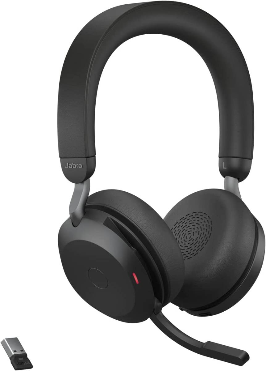◎新品◎Jabra Evolve2 75 MS Stereo USB-A ブラック 27599-999-999 ヘッドセット ワイヤレス(Bluetooth)+有線 両耳 ヘッドバンドタイプ拍卖
