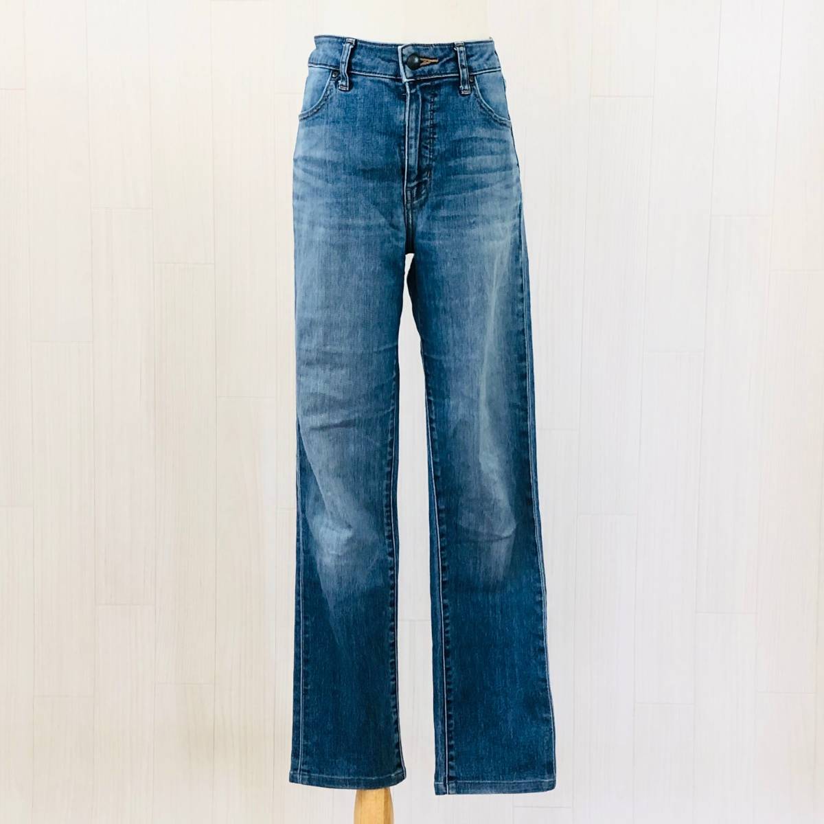 AS0388 UNIQLO ユニクロ レディース ボトムス ジーンズ パンツ ロング丈 ストレッチ 26インチ 66センチ 春秋 シンプルデイリーカジュアル拍卖