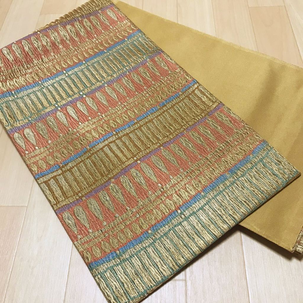 帯 着物 に 帯 レディース  仕立て上がり 袋帯 未使用品 a12拍卖