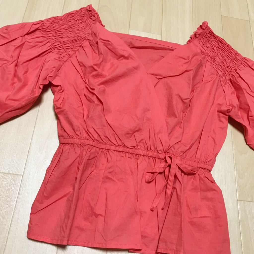 a23 FREE'S MART (フリーズマート) size FR 綿100% ブラウス レディース シャツ sからmサイズ ぐらい 半袖 た拍卖