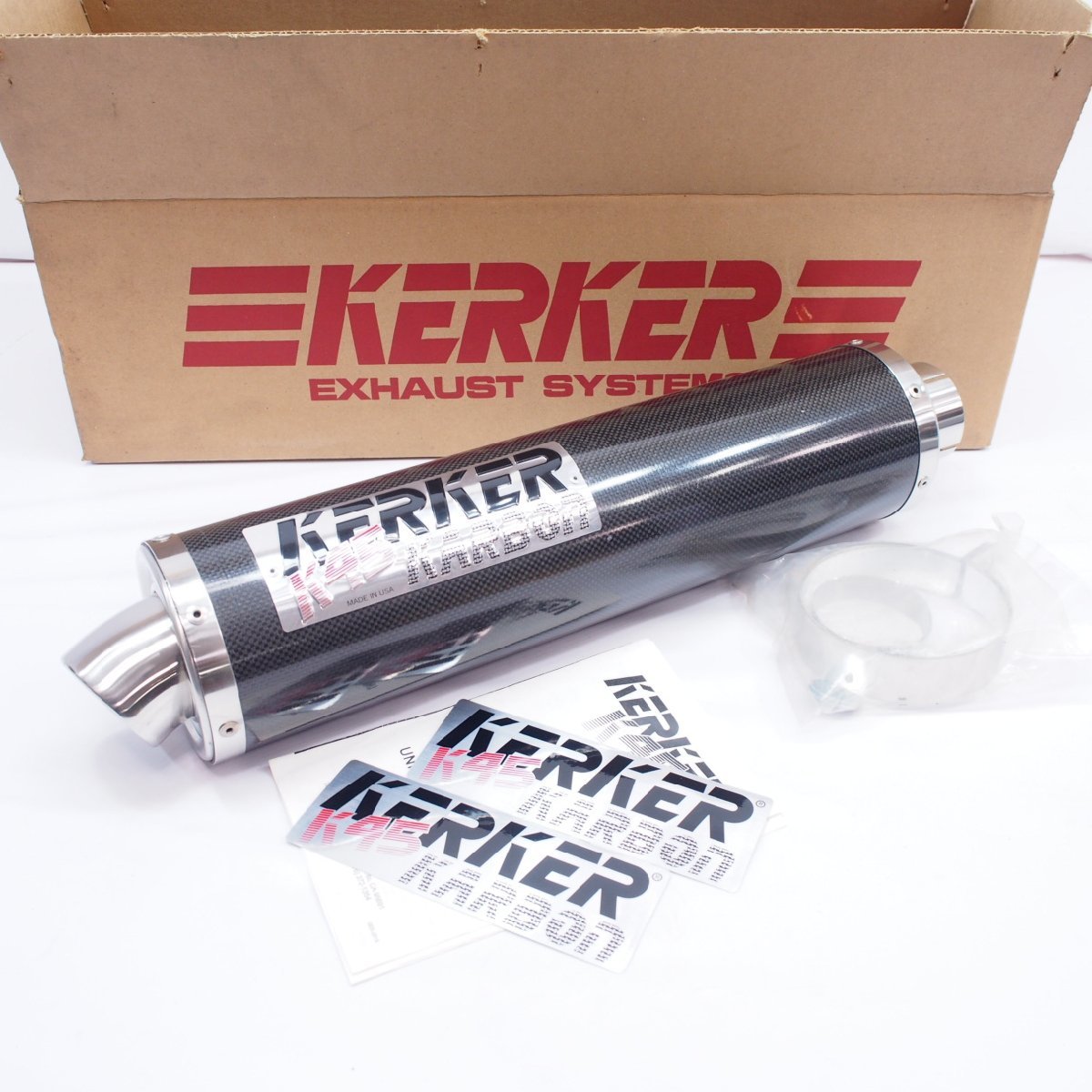 KERKER K45カーボン サイレンサーFZ-1フェザーXJR1200 XJR1300 FJ1100 XJ750 FZR1000 FZS1000 FZR400 SRX400 SR400拍卖