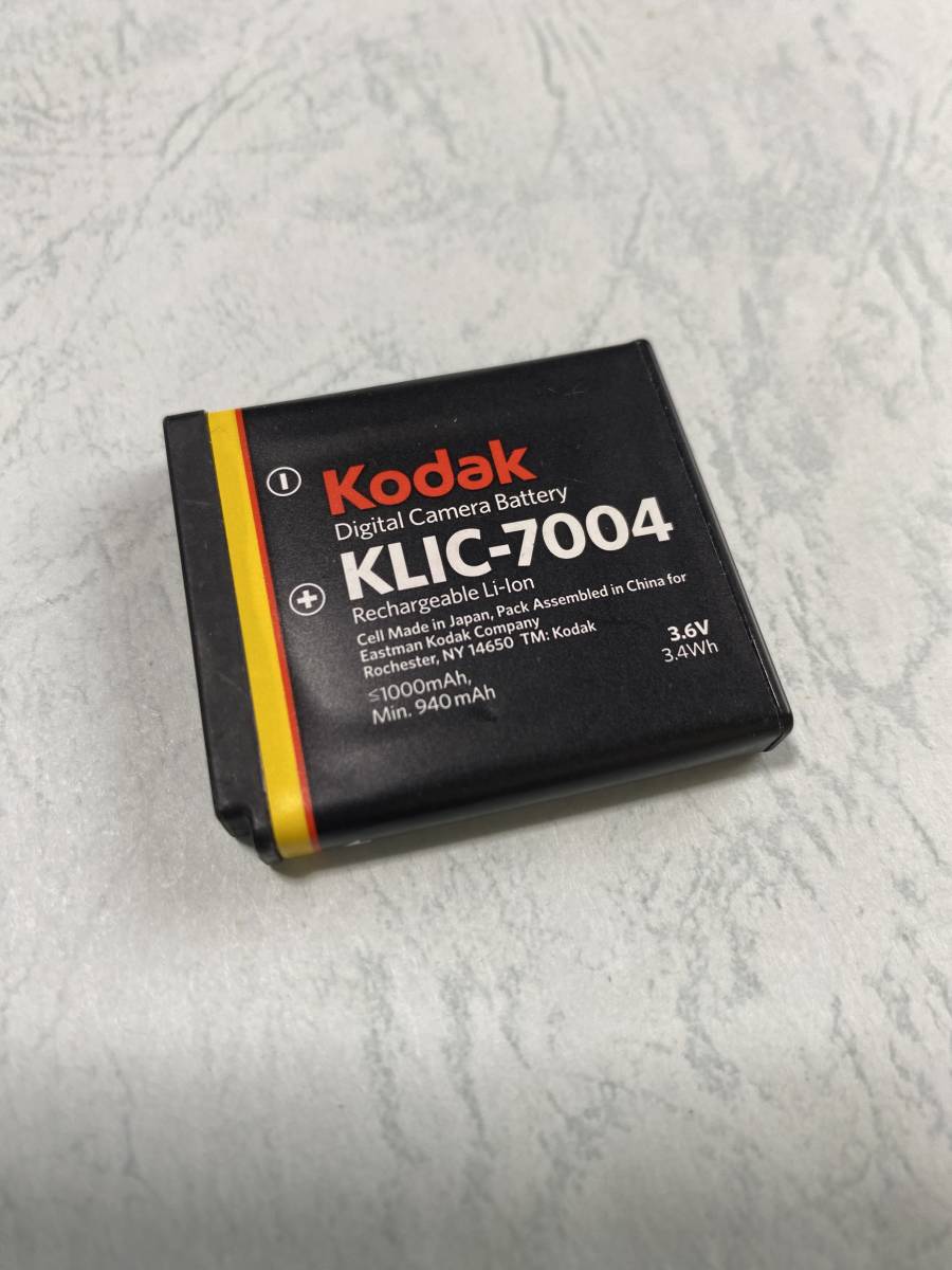送料無料■中古■コダック純正品■KLIC-7004■リチウムイオンバッテリー/電池パック■Kodak拍卖