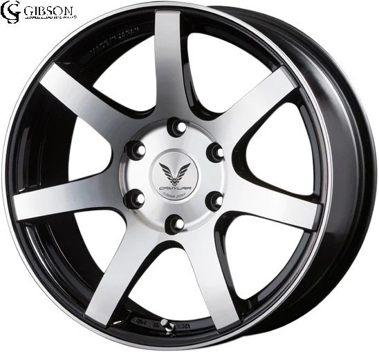 【M’s】 200ハイエース1型 2型 3型 4型 5型 6型 7型 GIBSON CAMYURA 16インチ 1Pホイール 4本 ブラックポリッシュ パーツ 200系 カミュラ拍卖