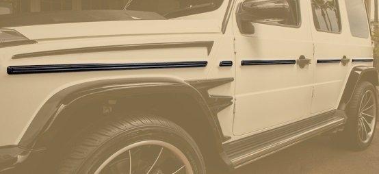 【M’s】 W463A G63 AMG Gクラス (2018.6-) ROWEN サイドモールガーニッシュカバー 10pcs ロェン ロウェン エアロ パーツ 部品 1C003E50拍卖