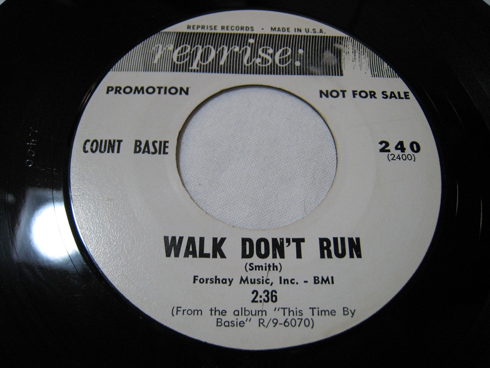 【7”】 COUNT BASIE // ●プロモ MONO● WALK DON'T RUN / I LEFT MY HEART IN SAN FRANCISCO US盤 カウント・ベイシー拍卖