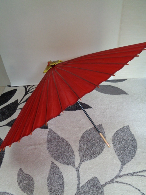 羽二重傘 2段開き 大きいほう直径102㎝ 2段目直径89㎝拍卖