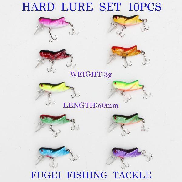 激安 訳あり品 ルアー セット 10色 10個 セット 50mm 3g ルアーフィッシング用 ハードルアー QSmz10拍卖